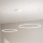 Ondaluce - Lustre LED dimerizável suspenso por cabo SOEL LED/28W/230V + LED/38W 3000/4000K Ø 80/60 cm branco