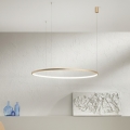 Ondaluce - Lustre LED regulável suspenso em cabo SOEL LED/38W/230V Ø 80 cm dourado