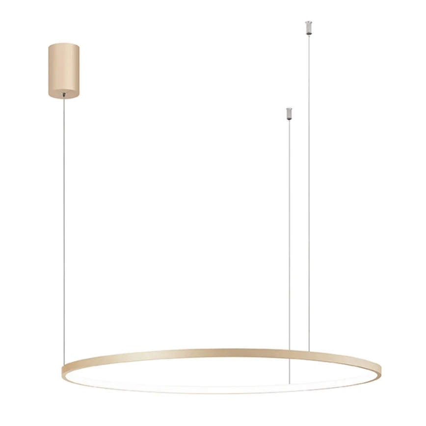 Ondaluce - Lustre LED regulável suspenso em cabo SOEL LED/38W/230V Ø 80 cm dourado