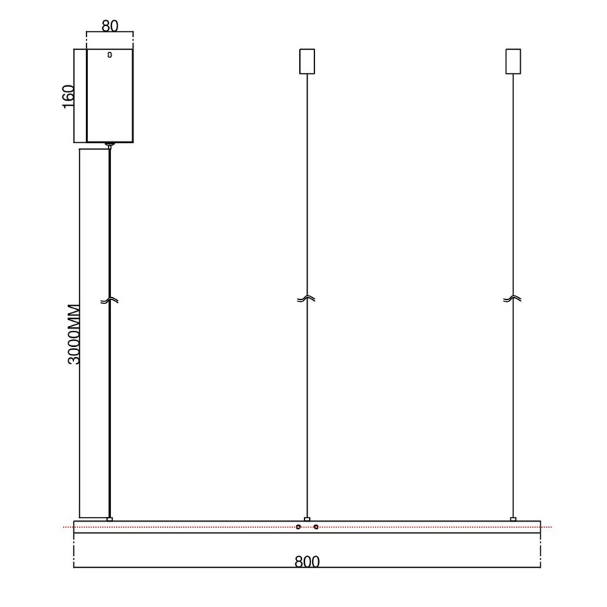 Ondaluce - Lustre LED regulável suspenso em cabo SOEL LED/38W/230V Ø 80 cm dourado