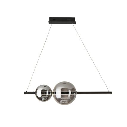 Ondaluce - Lustre LED regulável suspenso por cabo FUFI LED/40W/230V preto/fumê