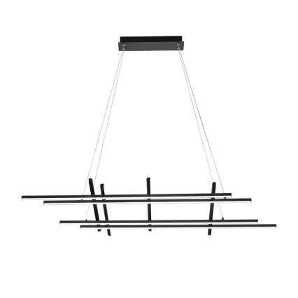 Ondaluce - Lustre LED regulável suspenso por cabo MOVIDA LED/114W/230V preto