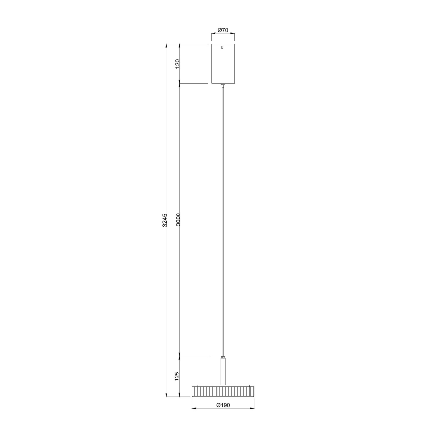 Ondaluce - Lustre LED suspenso por cabo NINA LED/20W/230V Ø 19 cm dourado