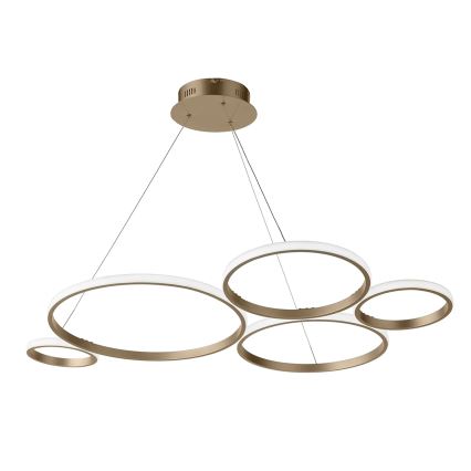 Ondaluce - Lustre pendente LED dimerizável com cabo POIS LED/60W/230V dourado