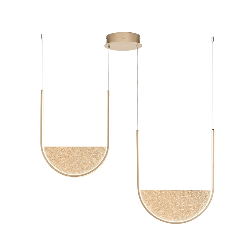 Ondaluce - Lustre pendente LED dimerizável LOTUS LED/55W/230V dourado