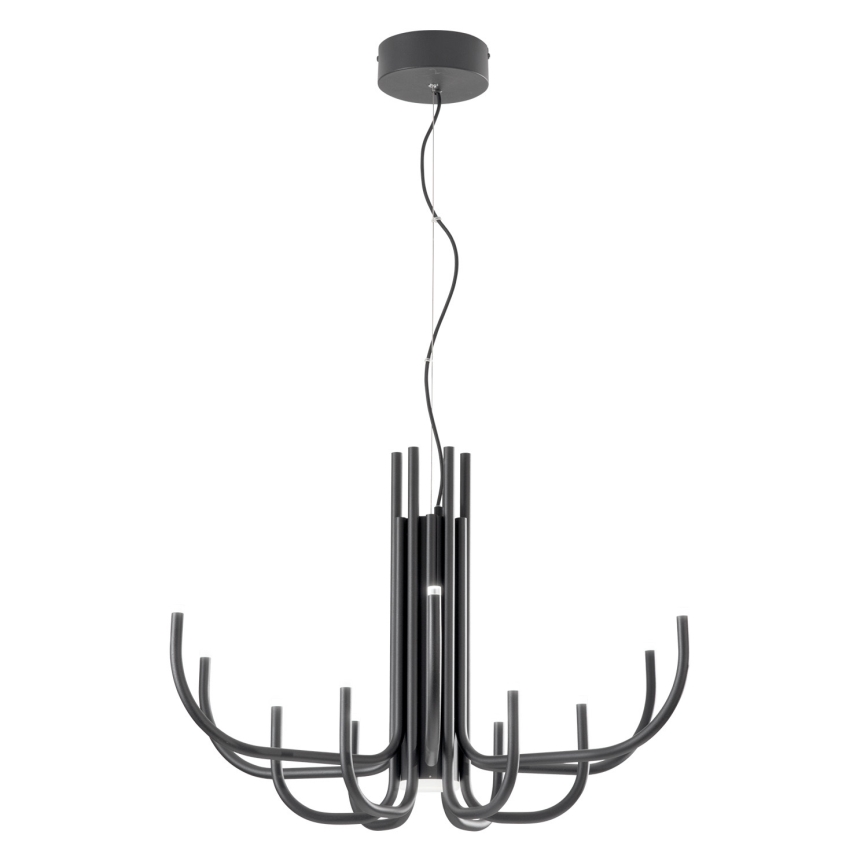 Ondaluce - Lustre pendente LED regulável com cabo NOUVEAU LED/35W/230V Ø 78 cm preto