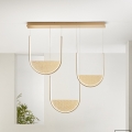 Ondaluce - Lustre pendente LED regulável em cabo LOTUS LED/70W/230V, dourado