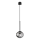 Ondaluce - Lustre suspenso com cabo JEWEL 1xE14/10W/230V Ø 17 cm preto fumê