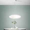 Ondaluce - Lustre suspenso DODI 2xE27/15W/230V Ø 53 cm branco