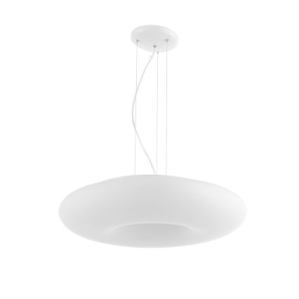 Ondaluce - Lustre suspenso DODI 2xE27/15W/230V Ø 53 cm branco