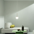 Ondaluce - Lustre suspenso por cabo JEWEL 1xE14/10W/230V Ø 17 cm dourado/branco