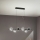 Ondaluce - Lustre suspenso por cabo MONILE 6xE14/10W/230V preto/fumê