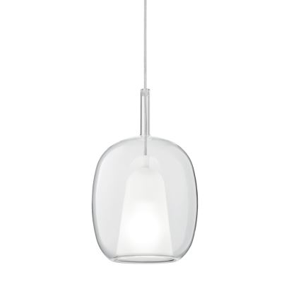 Ondaluce - Pendente em cabo THELMA 1xE27/15W/230V Ø 19,5 cm dourado/transparente