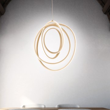 Ondaluce - Pendente LED dimerizável em cabo GOLDEN LED/50W/230V Ø 50 cm dourado