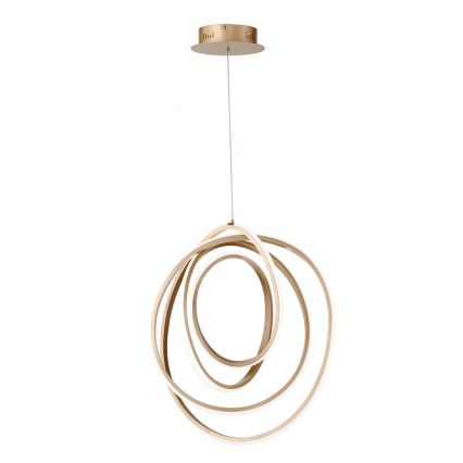 Ondaluce - Pendente LED dimerizável em cabo GOLDEN LED/50W/230V Ø 50 cm dourado