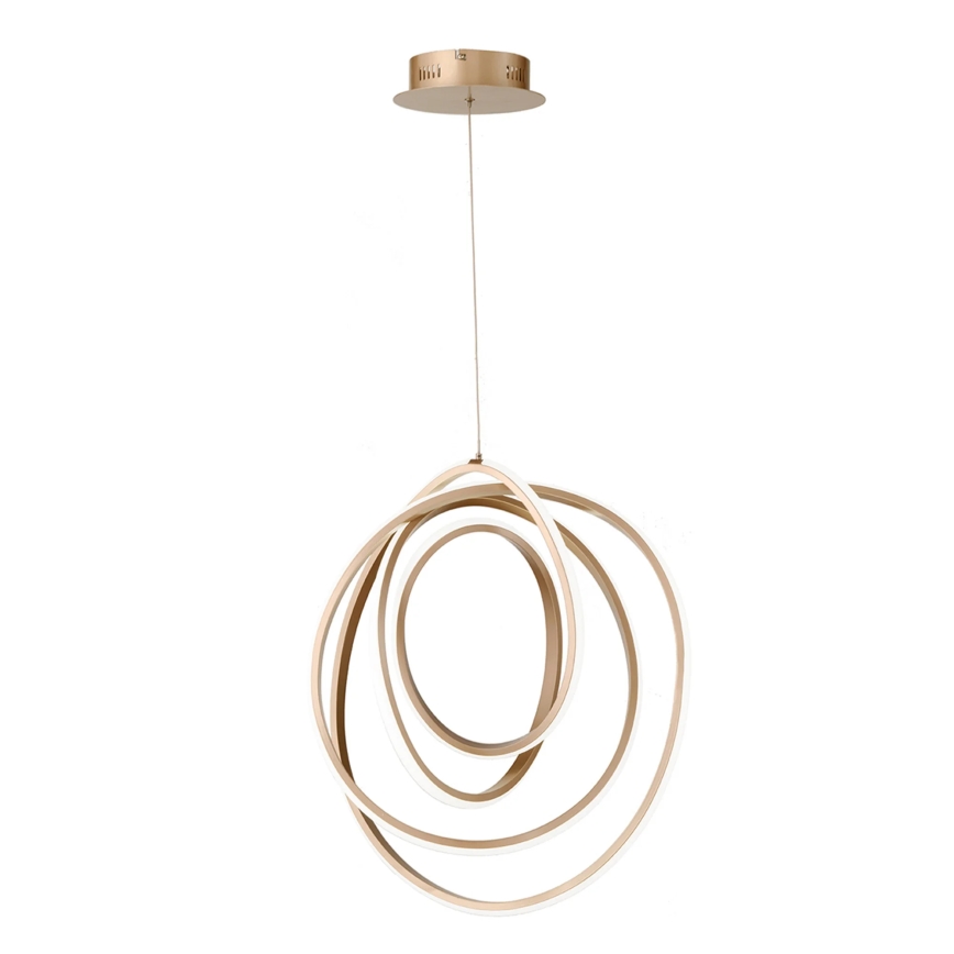 Ondaluce - Pendente LED dimerizável em cabo GOLDEN LED/50W/230V Ø 50 cm dourado
