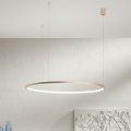 Ondaluce - Pendente LED dimerizável em cabo SOEL LED/28W/230V Ø 60 cm dourado