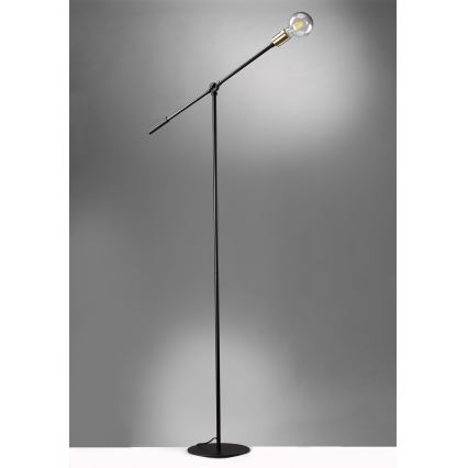 ONLI - Candeeiro de chão ASTE 1xE27/15W/230V preto/dourado