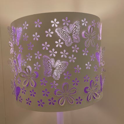 ONLI - Candeeiro de chão TITILLA 1xE27/22W/230V roxo/branco