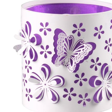 ONLI - Candeeiro de criança TITILLA 1xE14/6W/230V 22 cm roxo/branco