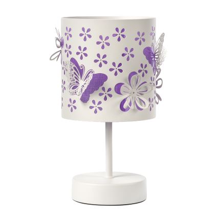 ONLI - Candeeiro de criança TITILLA 1xE14/6W/230V 22 cm roxo/branco