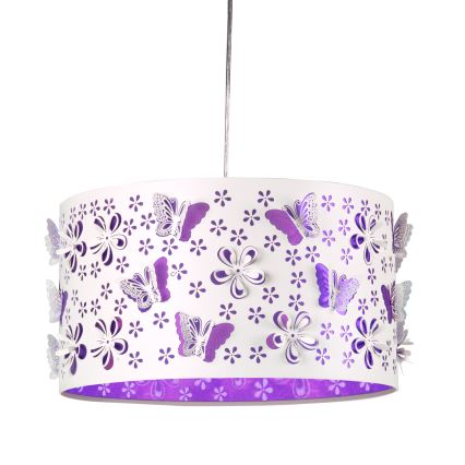ONLI - Candeeiro de criança TITILLA 1xE27/22W/230V roxo/branco