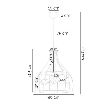ONLI - Candeeiro de criança TITTA 1xE27/22W/230V rosa