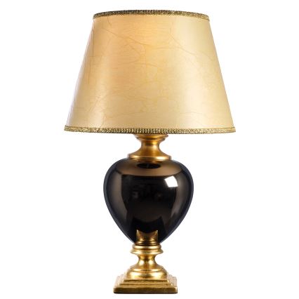 ONLI - Candeeiro de mesa AMADEUS 1xE27/15W/230V 72 cm preto/dourado