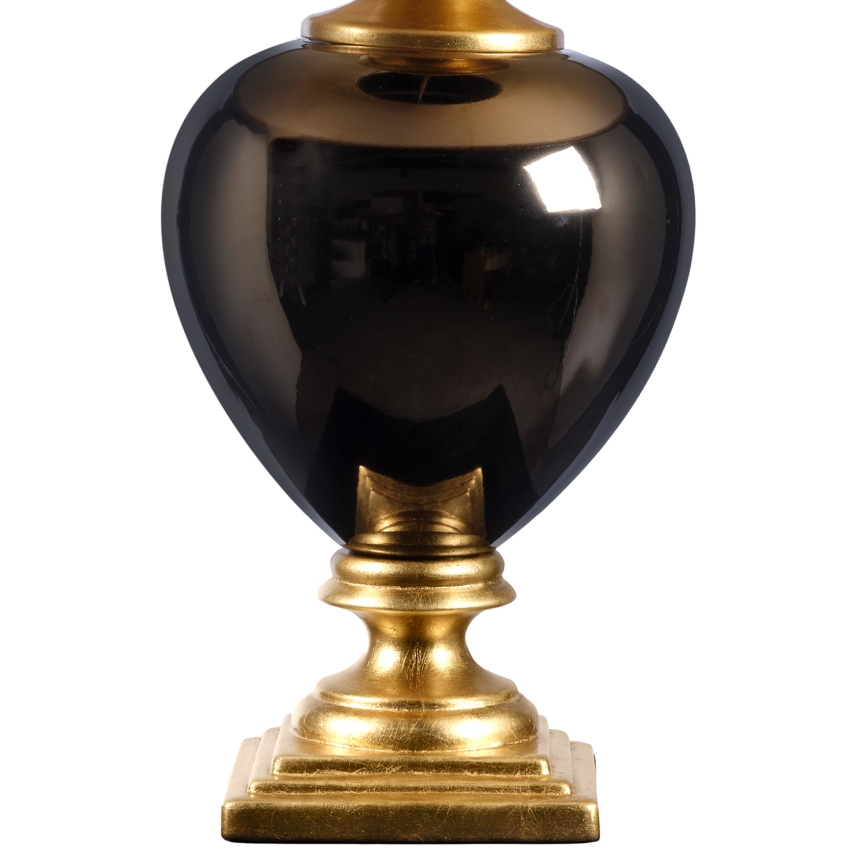 ONLI - Candeeiro de mesa AMADEUS 1xE27/15W/230V 72 cm preto/dourado