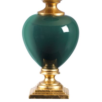 ONLI - Candeeiro de mesa AMADEUS 1xE27/15W/230V 72 cm verde/dourado