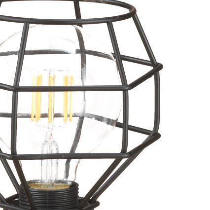 ONLI - Candeeiro de mesa ARANHA 1xE27/15W/230V 23 cm preto/castanho