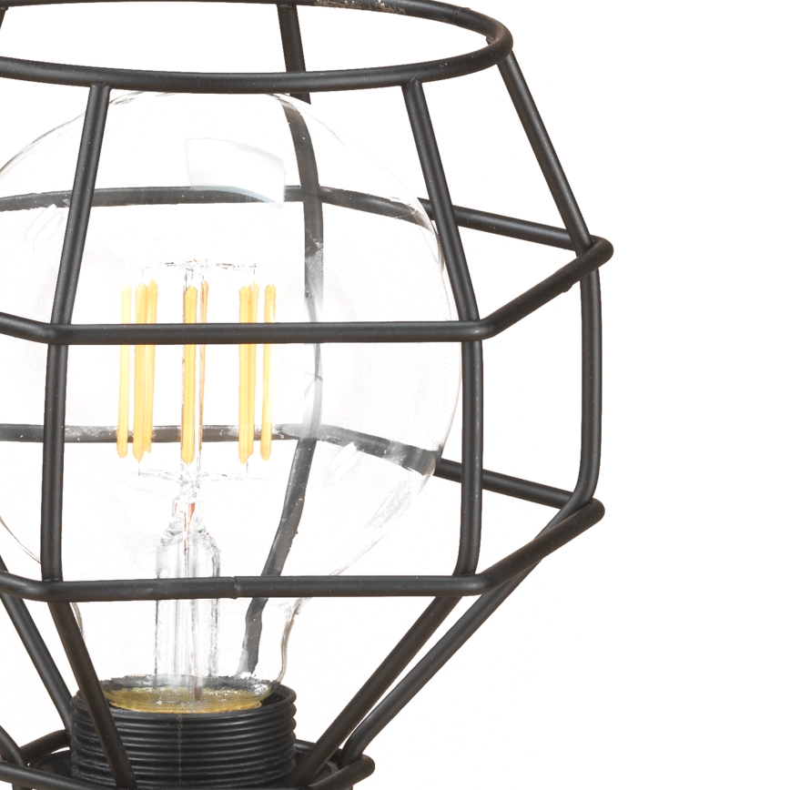 ONLI - Candeeiro de mesa ARANHA 1xE27/15W/230V 23 cm preto/castanho