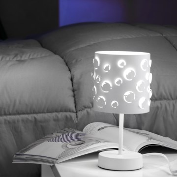 ONLI - Candeeiro de mesa BOLLICINE 1xE14/6W/230V 22 cm branco