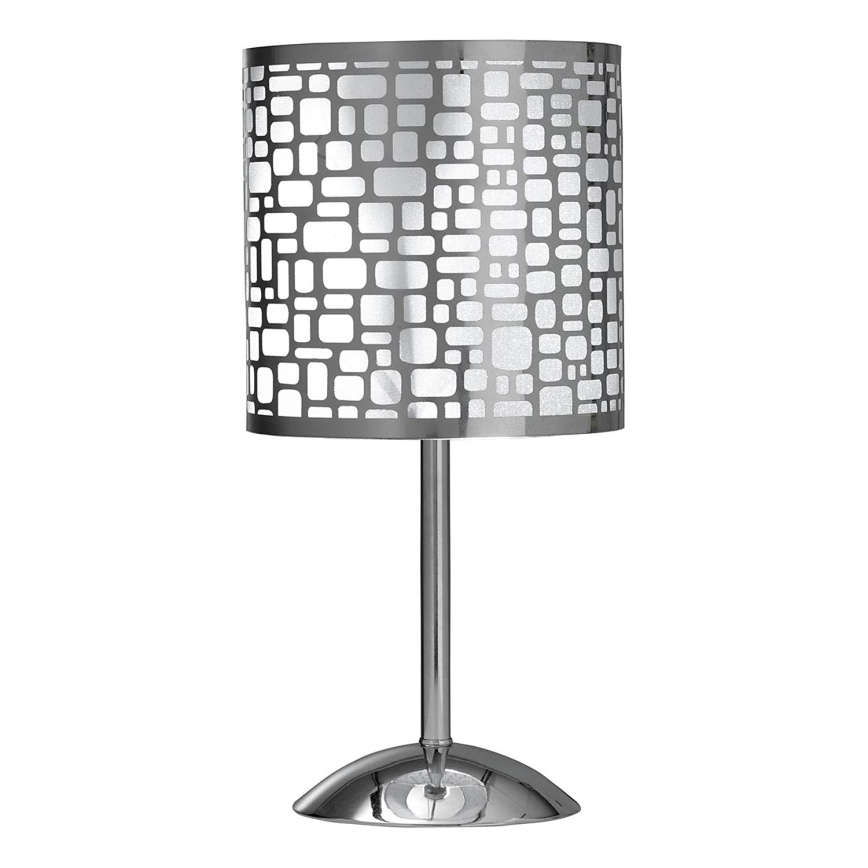 ONLI - Candeeiro de mesa BRUCE 1xE27/15W/230V 40 cm cromado mate