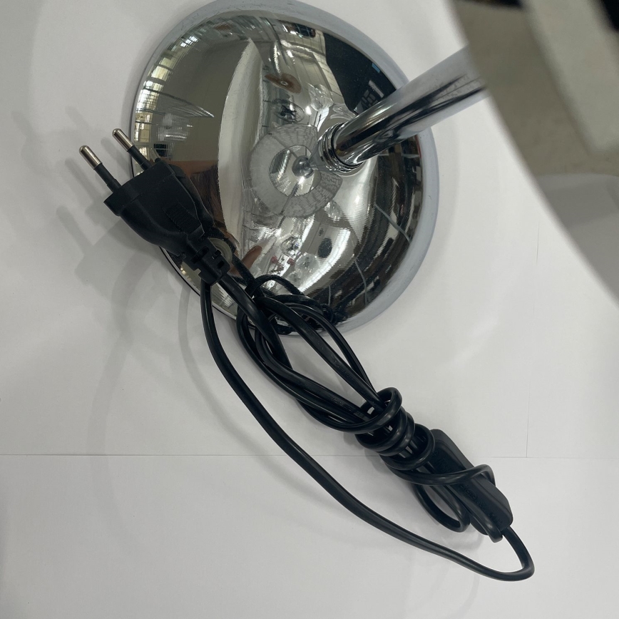 ONLI - Candeeiro de mesa BRUCE 1xE27/15W/230V 40 cm cromado mate