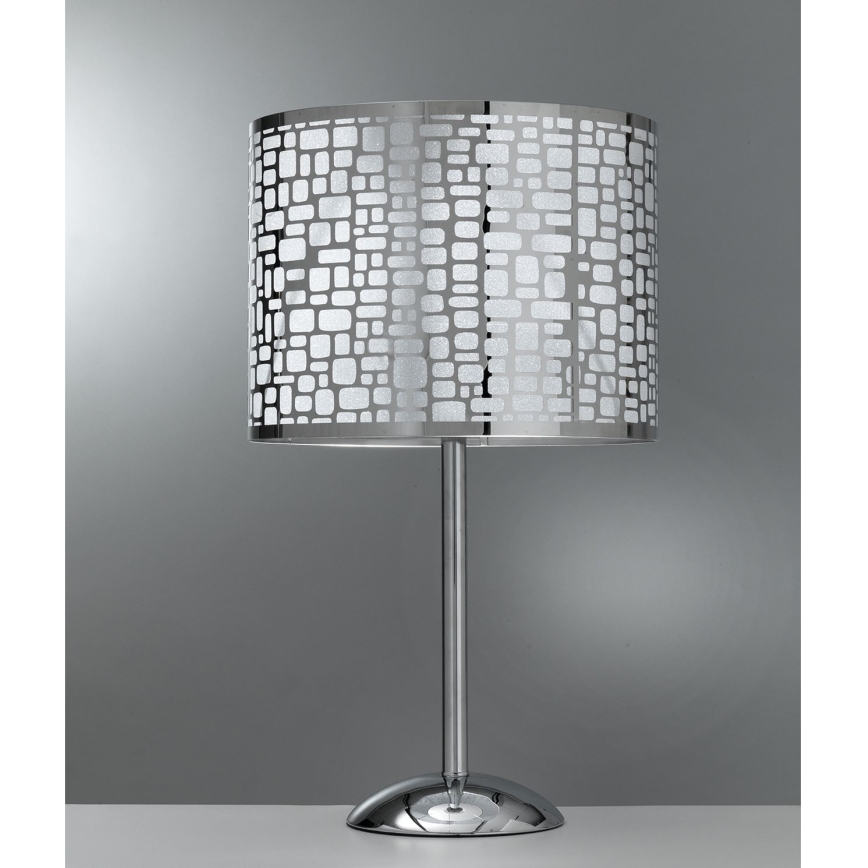 ONLI - Candeeiro de mesa BRUCE 1xE27/15W/230V 52 cm cromado mate