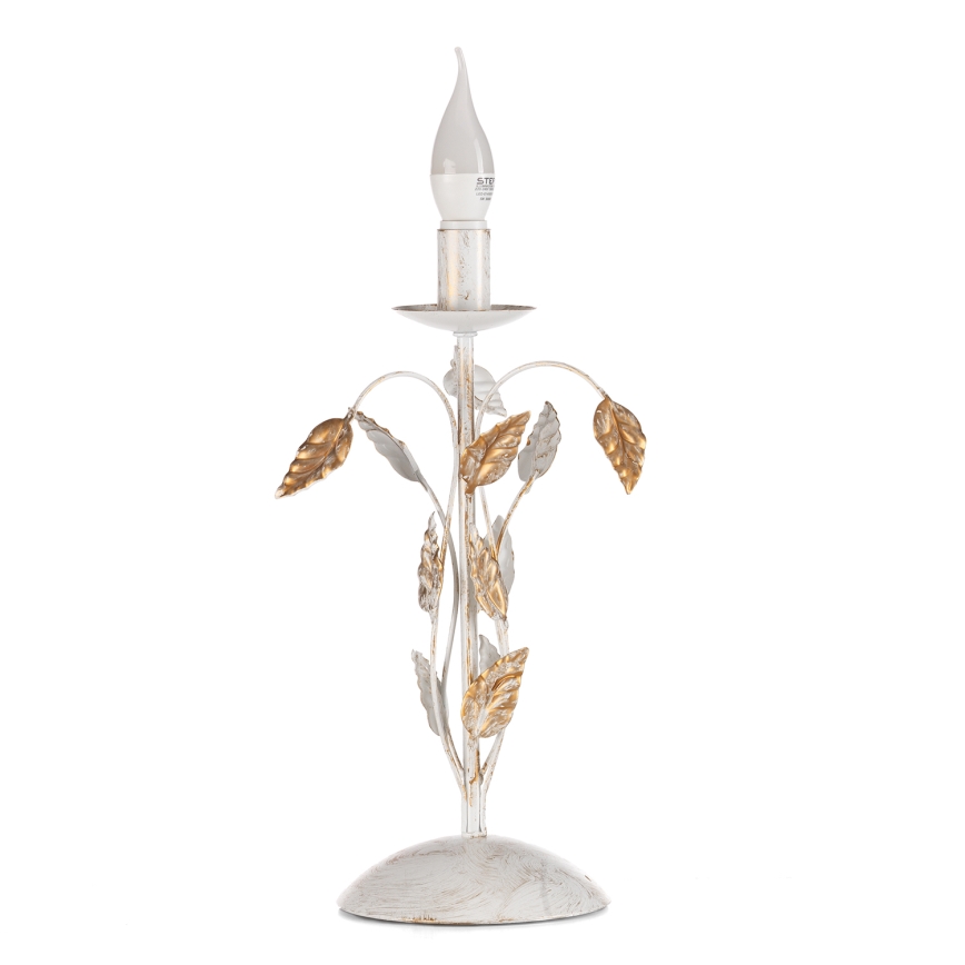 ONLI - Candeeiro de mesa COLLANA 1xE14/6W/230V 40 cm branco