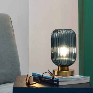 ONLI - Candeeiro de mesa DOROTY 1xE27/22W/230V azul/dourado