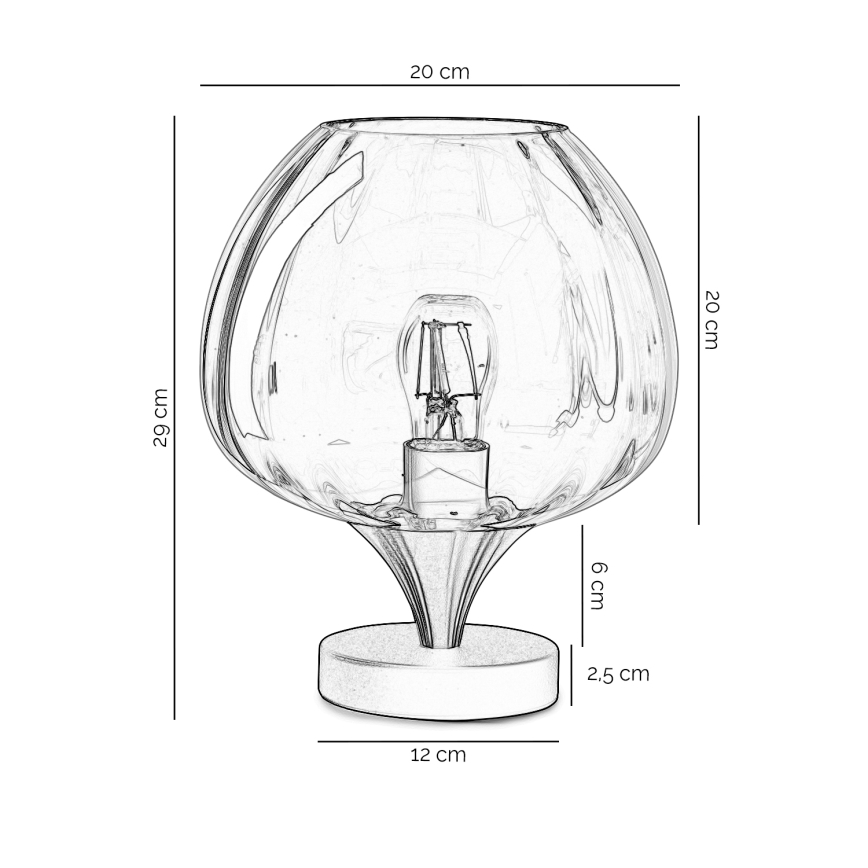 ONLI - Candeeiro de mesa ELIDE 1xE27/15W/230V preto/cobre