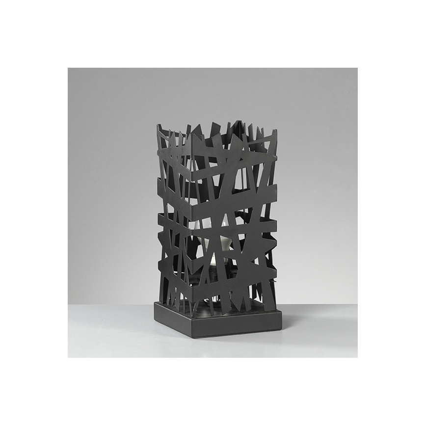 ONLI - Candeeiro de mesa FORESTA 1xE27/15W/230V 29 cm preto