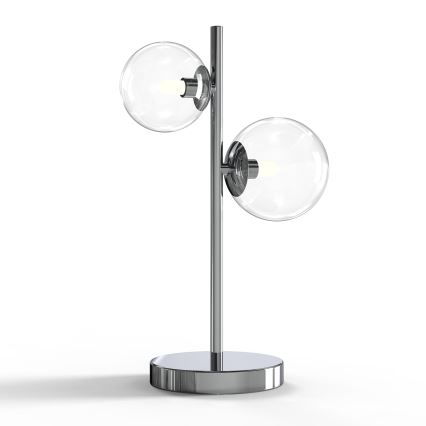 ONLI - Candeeiro de mesa KIMBERLY 2xG9/6W/230V 40 cm cromo brilhante