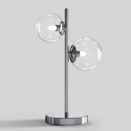 ONLI - Candeeiro de mesa KIMBERLY 2xG9/6W/230V 40 cm cromo brilhante