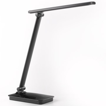 ONLI - Candeeiro de mesa LED com regulação e porta USB DESKI LED/7W/230V 4000K preto