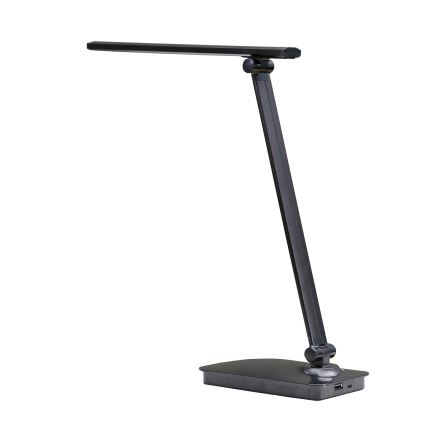ONLI - Candeeiro de mesa LED com regulação e porta USB DESKI LED/7W/230V 4000K preto