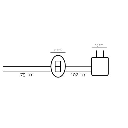 ONLI - Candeeiro de mesa LED DAFNE LED/12W/230V 4000K 48 cm preto