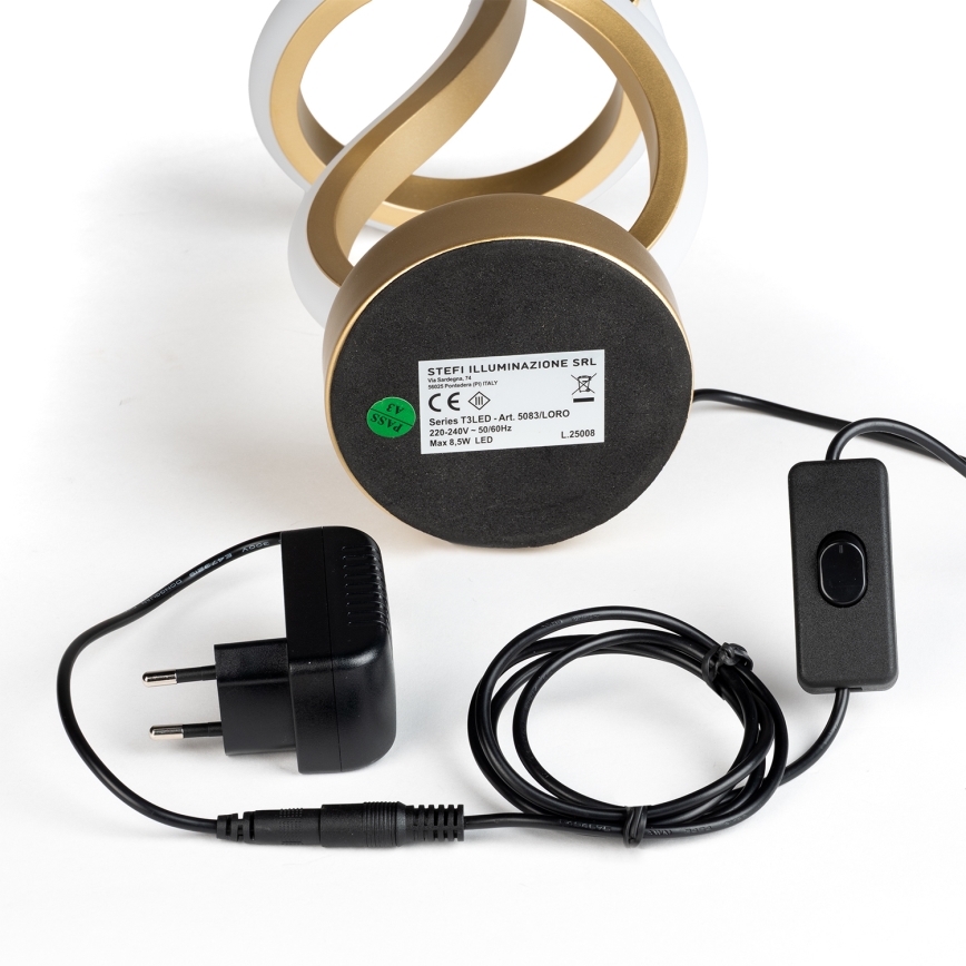 ONLI - Candeeiro de mesa LED KIRA LED/10W/230V 4000K 28 cm dourado