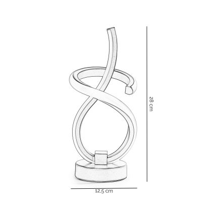 ONLI - Candeeiro de mesa LED KIRA LED/10W/230V 4000K 28 cm dourado
