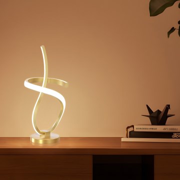 ONLI - Candeeiro de mesa LED KIRA LED/12W/230V 4000K 38,5 cm dourado