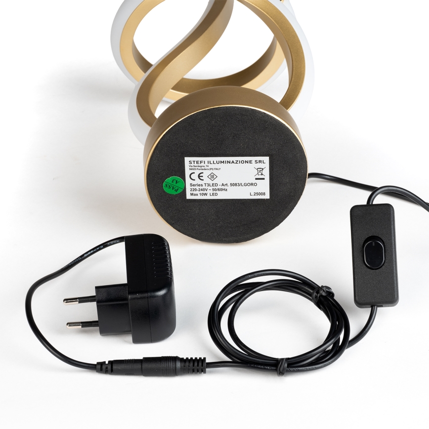 ONLI - Candeeiro de mesa LED KIRA LED/12W/230V 4000K 38,5 cm dourado