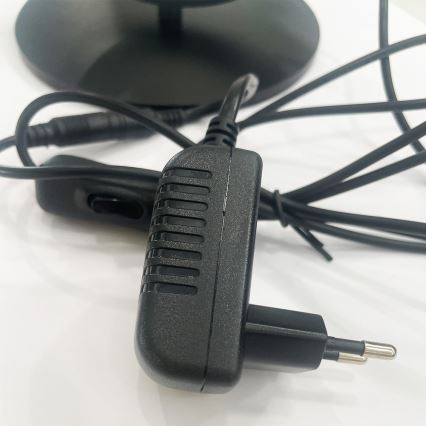 ONLI - Candeeiro de Mesa LED RINGS LED/17W/230V 4000K 37 cm preto